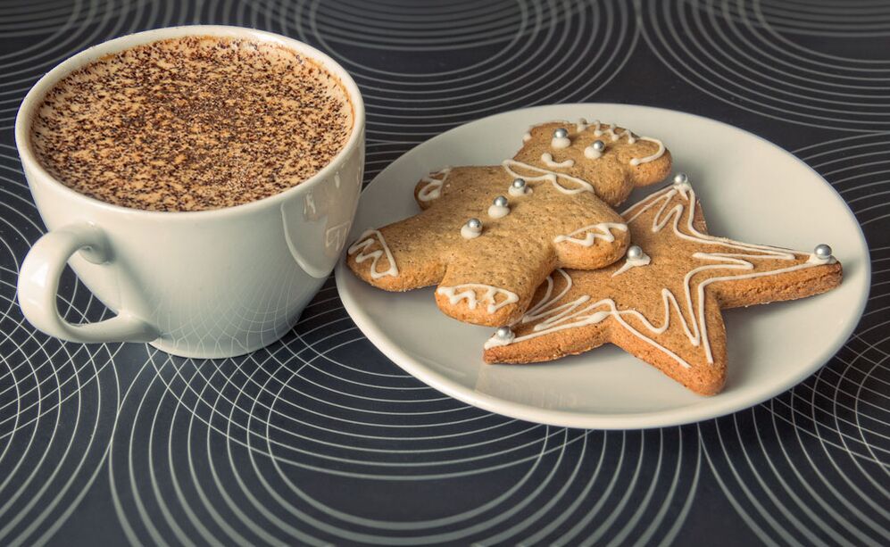 cookies and coffee with ginger to increase potency